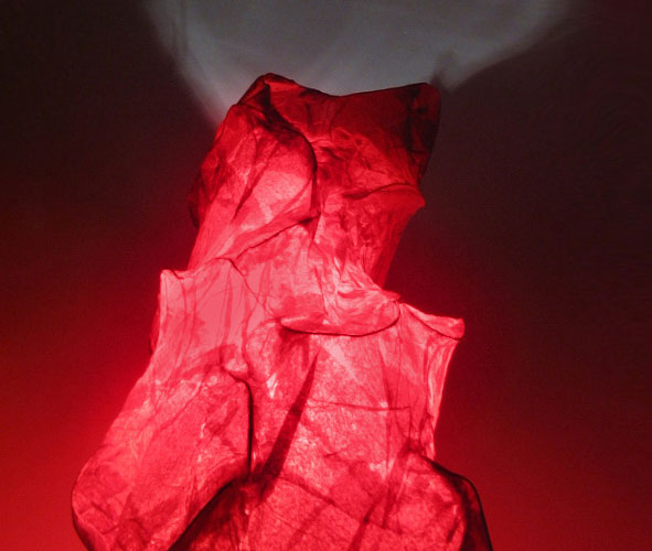 red evening lamp