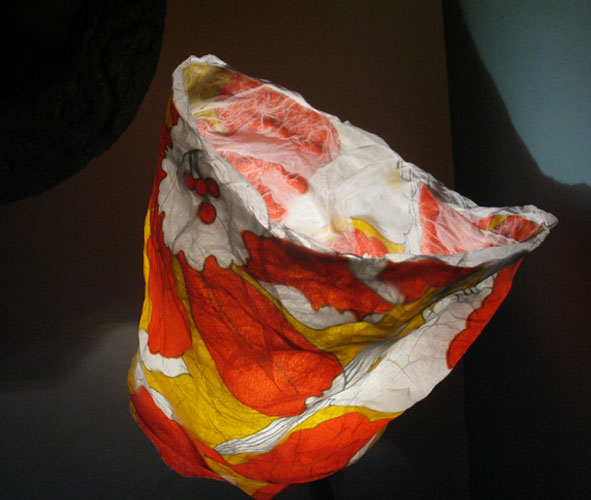 paper and textile lamp